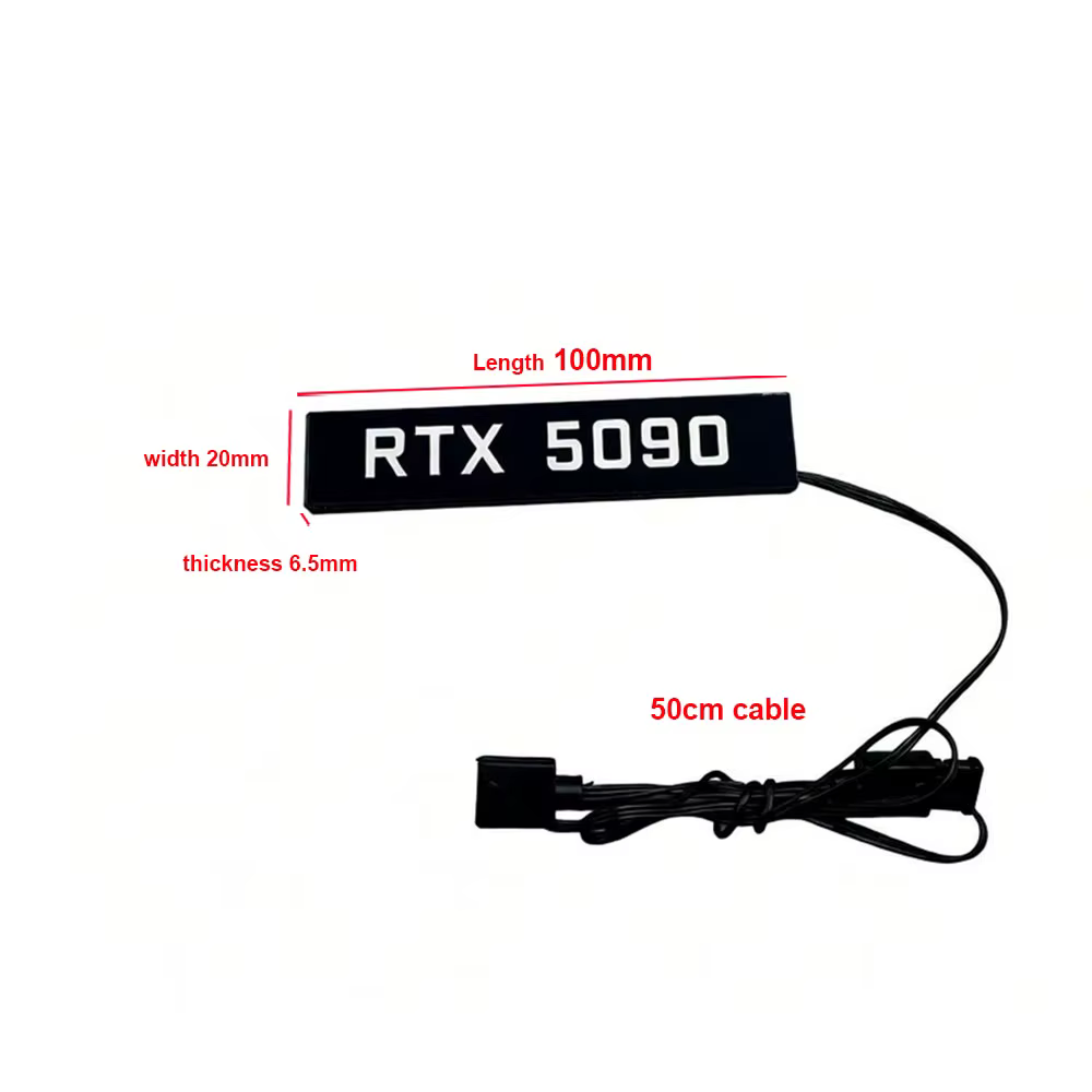 Panneau latéral ARGB pour GPU RTX 5080 5090 Mini VGA Lightboard 5050/5060/5070Ti RX9070/9060XT GTX ROG