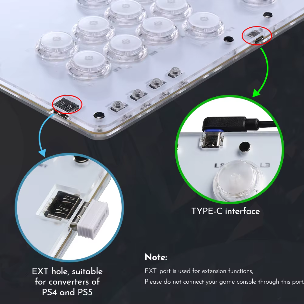 Haute42 BOOTER 5 convertisseur de jeu pour adaptateur HautePad Hitbox pour Console PS5/PS4