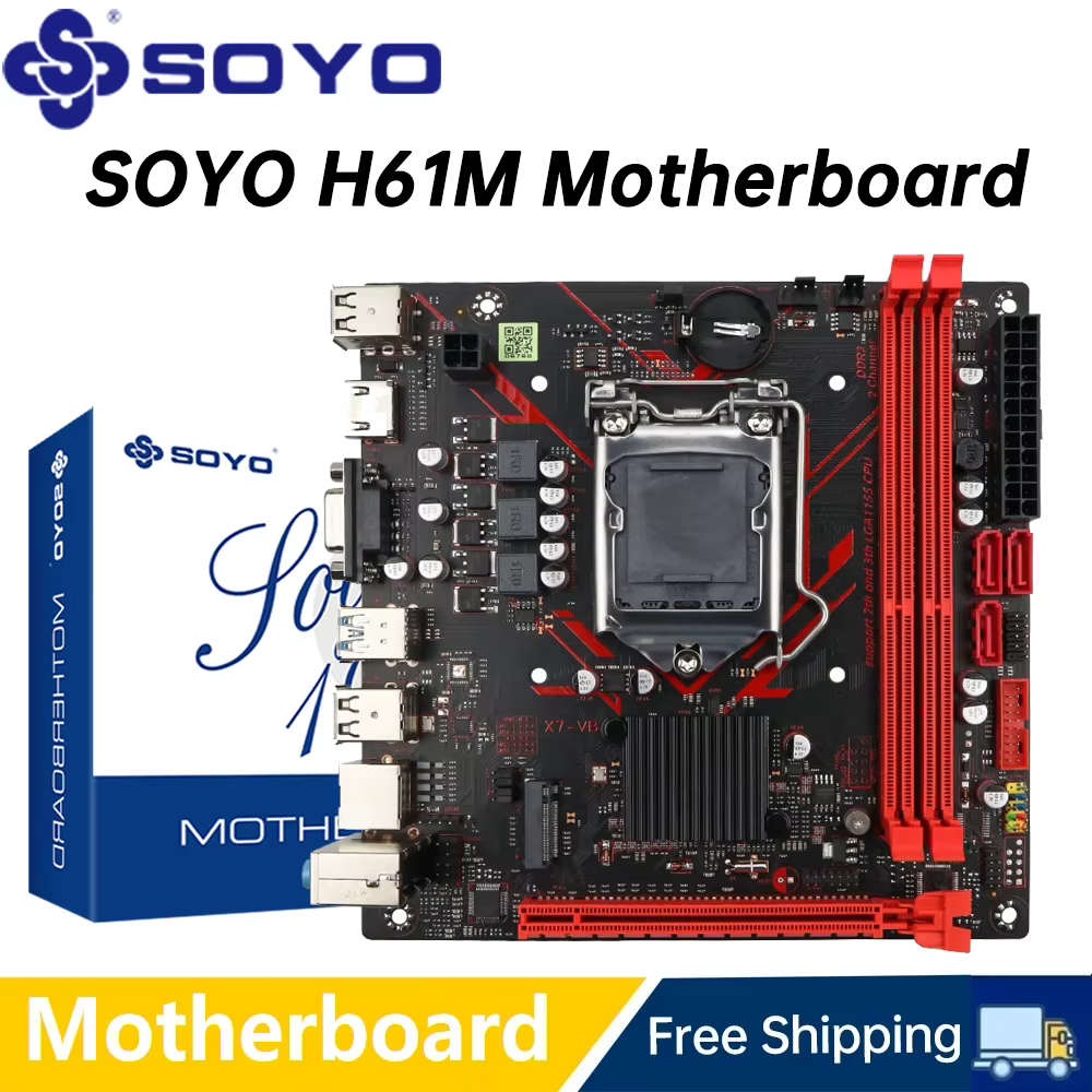 MACHINIST H61 carte mère LGA 1155 DDR3 RAM Compatible avec les CPU Intel Core 2e et 3ème génération prend en charge M.2 NVME SDD