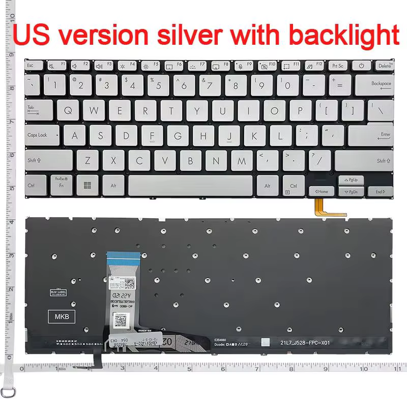 Clavier d'ordinateur portable pour ASUS VivoBook 14 14Pro14Pro X1402ZA X1403 x1404V ADOL14V ADOL14Q X1405V ADOL14Z X1403VA M1402 D1402 F1402