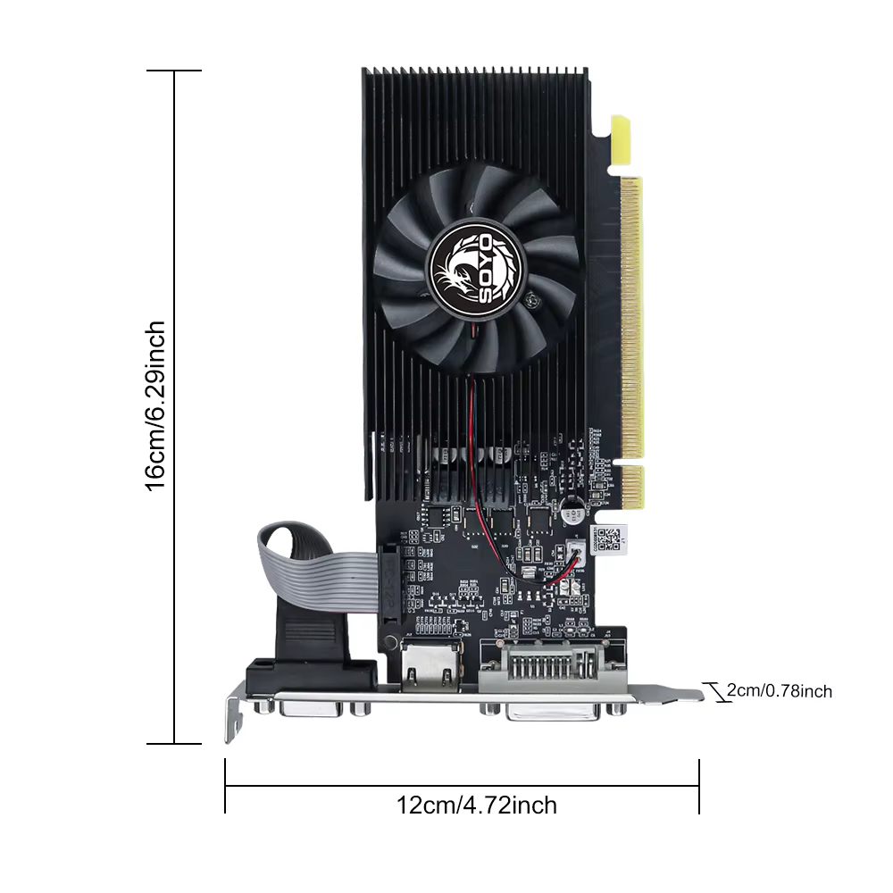 Carte graphique NVIDIA GPU GT 240 1G SOYO DDR3 128Bit 40nm