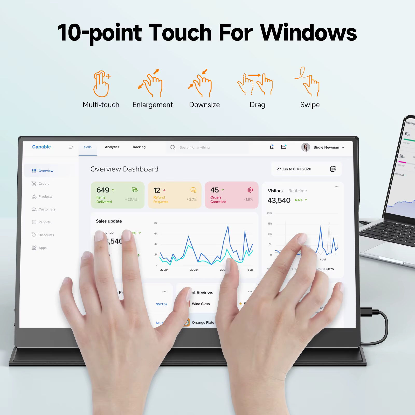 Écran tactile portable UPERFECT 15
