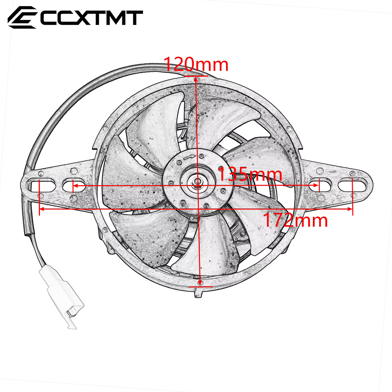 Radiateur électrique de moteur de refroidisseur d'huile de ventilateur de refroidissement de moto 12V pour Honda Yamaha Suzuki KTM Kawasaki ATV accessoires de Motocross