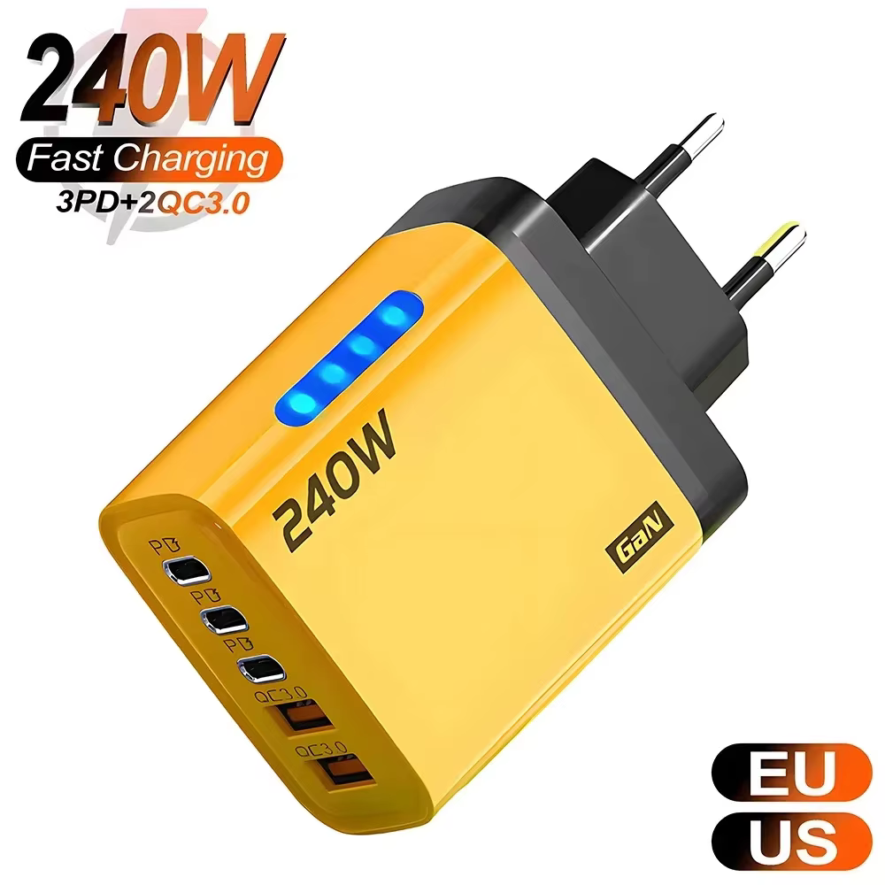 Chargeur USB C 240W Charge rapide QC 3.0 PD