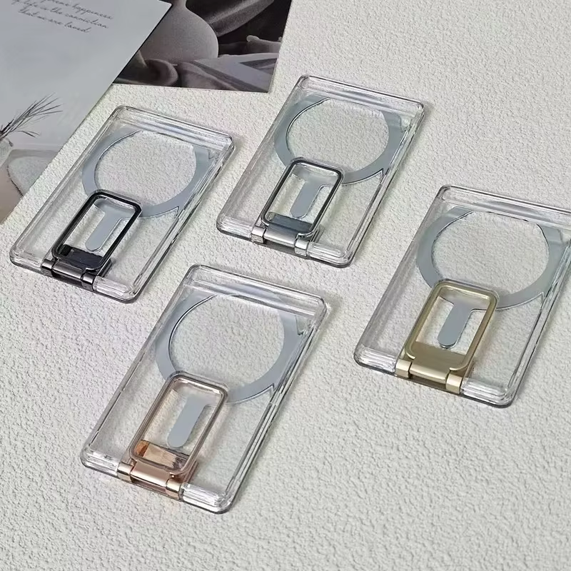 Porte-cartes magnétique Magsafe pour iPhone, porte-cartes transparent, Samsung S25, S23, S24, Ultra, portefeuille Macsafe, 16, 15, 14, 13, 12