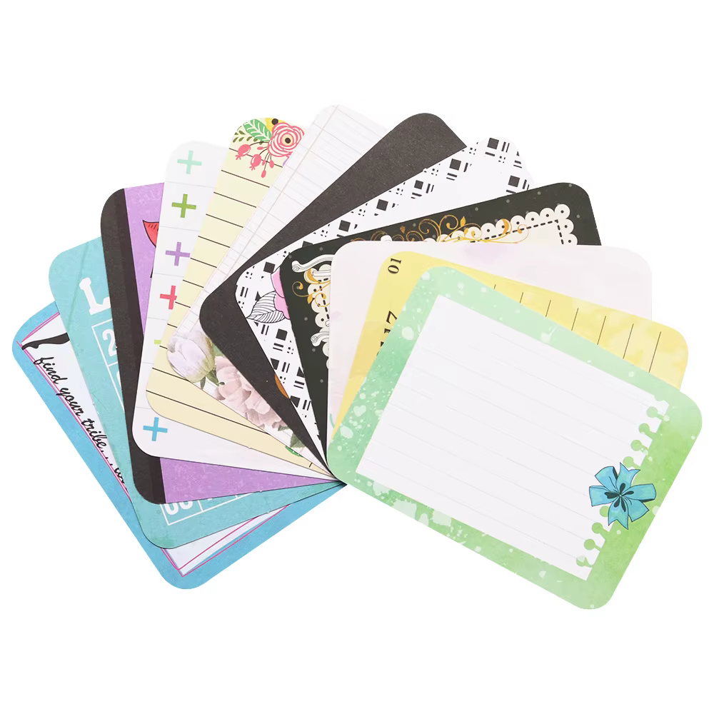 Cartes de scrapbooking créatives en carton, matériel et fournitures pour projets d'artisanat, embellissements pour albums et journaux